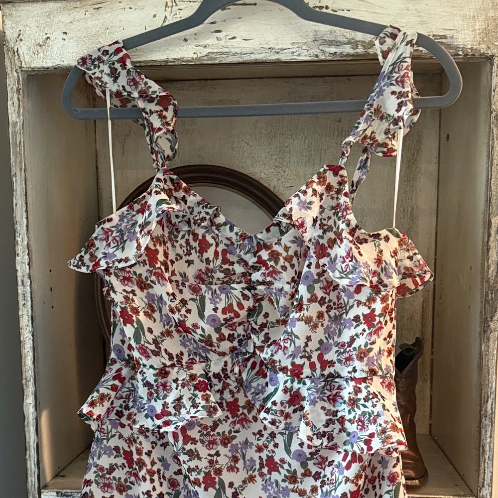 Floral Ruffle Dress - Picture 4 of 8